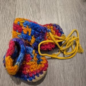 Wool And Sheepskin Padraig Crochet Baby Slippers